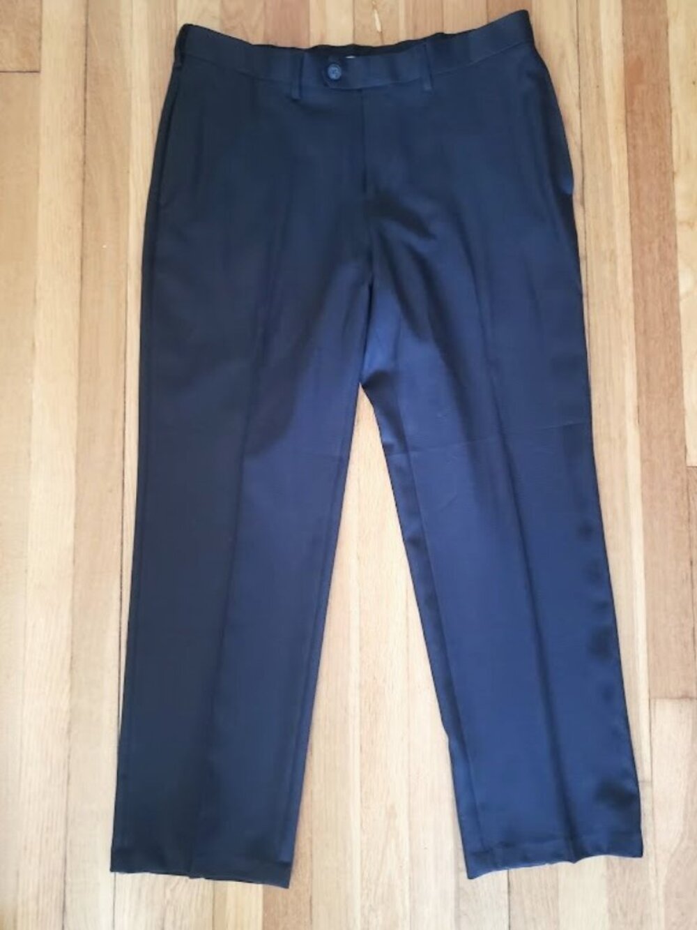 Haggar flat-front dark gray straight fit dress pants size 36 x 30
